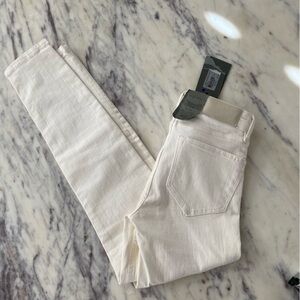 Allsaints cream white skinny jeans 25 new